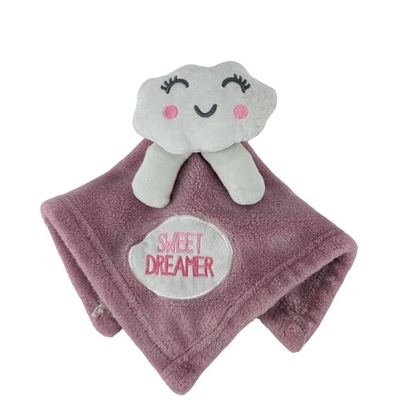 Unbranded Other - Sweet Dreamer Pink Lovey 12 Inch Pink Baby Security Blanket Cloud
